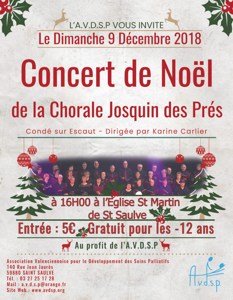 Affiche du concert de Noël